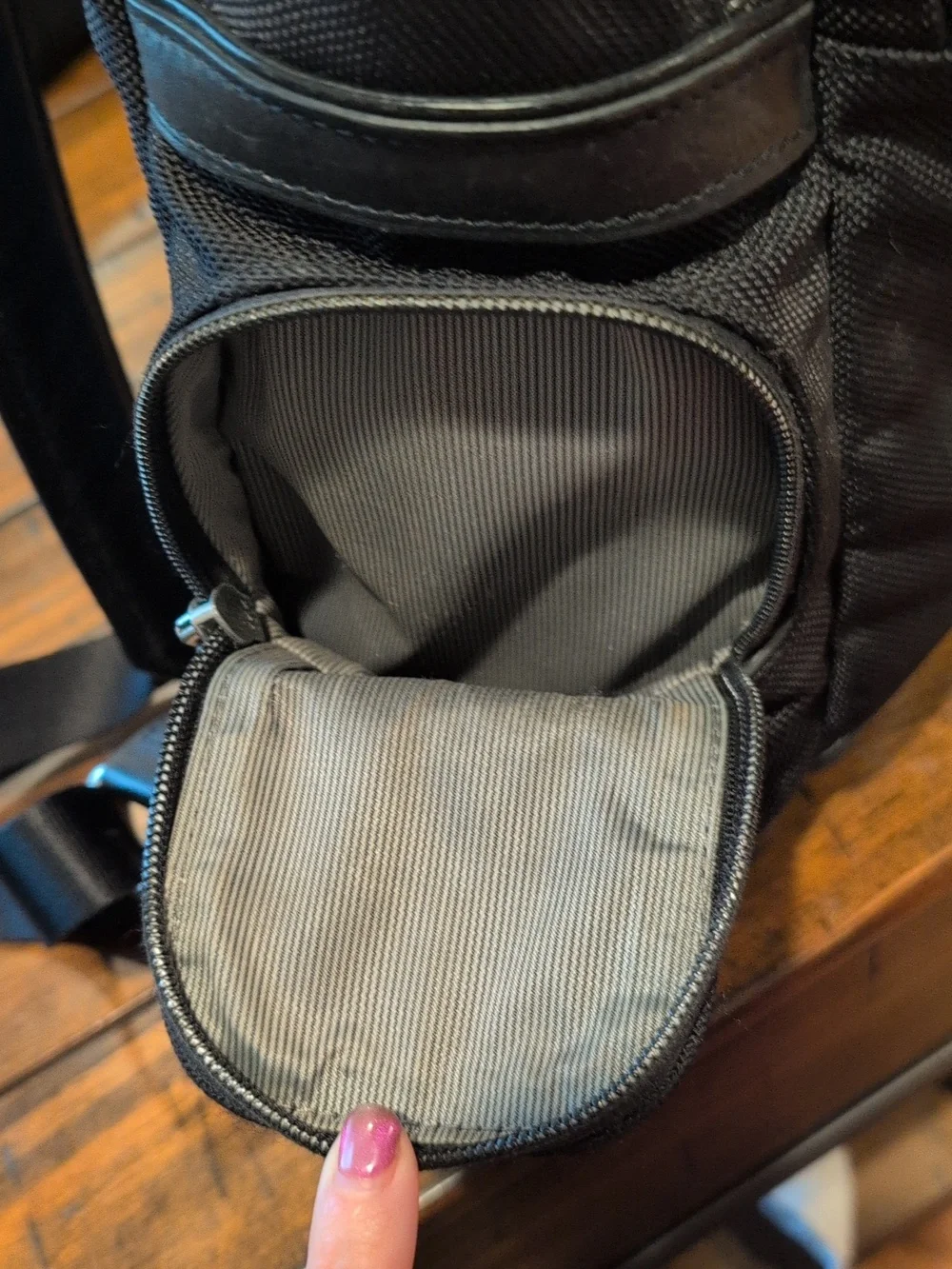 Tumi Bedford Holmes Brief Backpack Ballistic Nylon Leather With Laptop Case